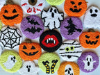 Lot de 2 Sous-verres de Voiture Halloween en Plastique Perforé, Forme de Voiture, 7 cm