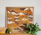Broderie au poinçon « Conte d'automne » | Art textile texturé | Broderie artisanale