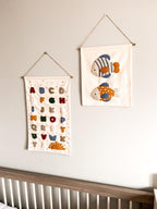 Suspension murale en tissu forme de poisson, décoration bohème, fait main, 36 cm