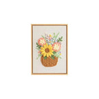 Kit de démarrage Punch Needle Tournesol pour débutant avec aiguille, fils et outils inclus, 28 x 38 cm