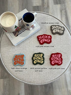 Sous-bocks faits main en coton et acrylique pour tasses, décoration de bureau, 4-5 pouces