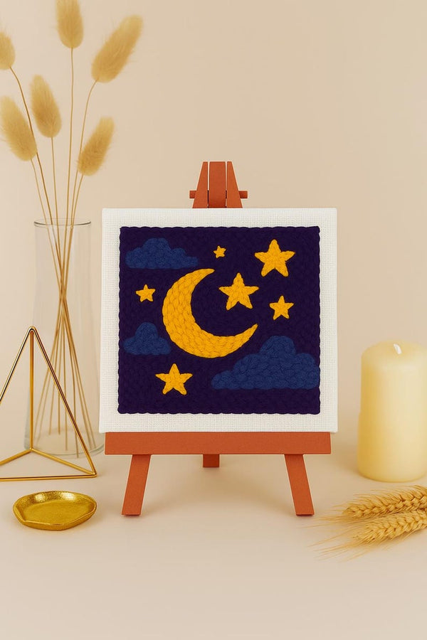 Kit de broderie au poinçonnage fleurs de soleil pour débutants, travaux manuels, décoration murale