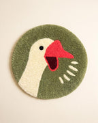 Tapis capitonné Goose Game, Décoration d'intérieur, Velours coupé, Antidérapant