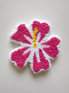 Set de 9 Dessous de Tasse Punch Needle en Coton, Coasters Ronds 10 cm, Motifs Été et Plage
