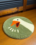 Tapis capitonné Goose Game, Décoration d'intérieur, Velours coupé, Antidérapant